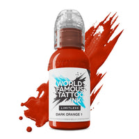 Dark Orange 1 - World Famous Limitless Tattoo Ink - 30 ml World Famous Ink 