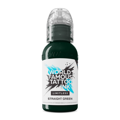 Straight Green - World Famous Limitless Tattoo Ink - 30 ml