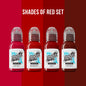 Shades of red Set Tattoo colour world famous ink limitless