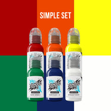 Simple Set - 6x 30ml - World Famous Limitless Tattoo Ink